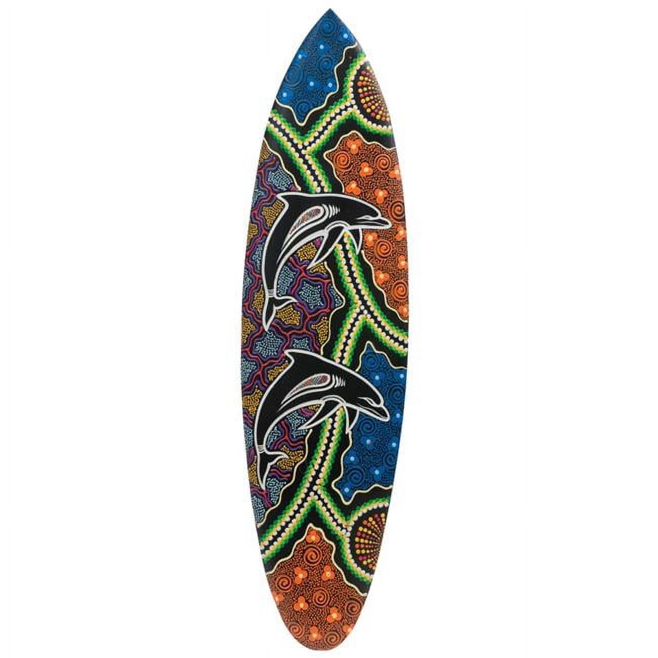 1 x 8.25 x 31.5 in. Dolphin Acacia Wood Surfboard