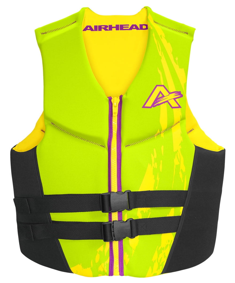 Airhead 10076-13-B-LG Type III Neolite Swoosh Life Vest (XXX-Large, Green)