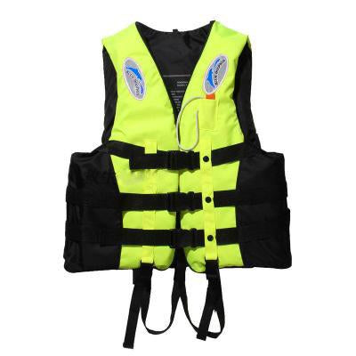 Adult Flotation Vest With Refelctive Strips Whistle 3 Colors 6 Sizes